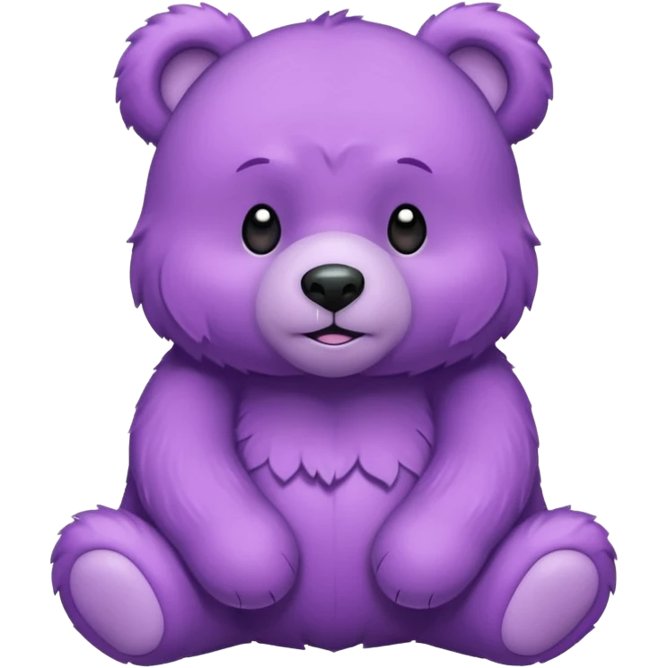 Purple colored bear 🐻  emoji