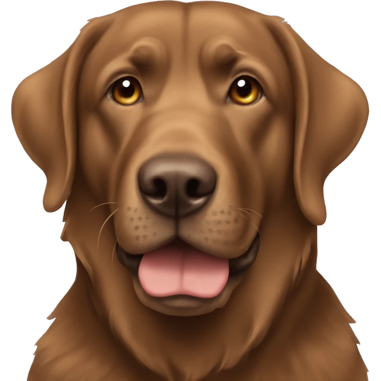 Brown labra doodle  emoji