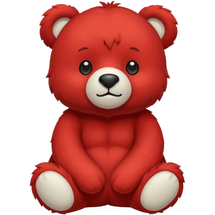 red bear emoji