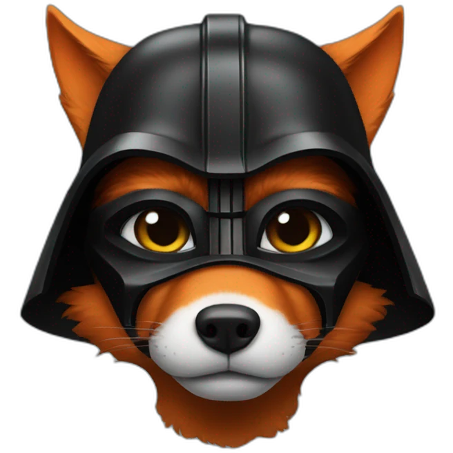 fox dressed as darth vader emoji