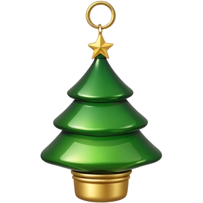 small christmas tree decoration emoji