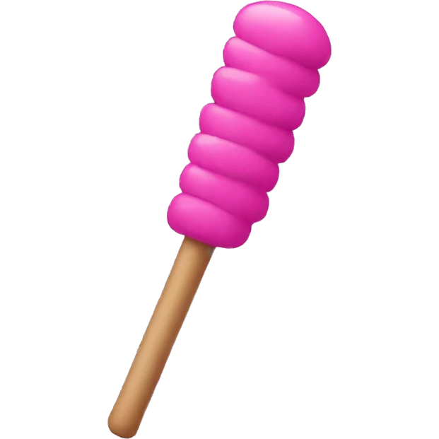 pinkcolour stick emoji