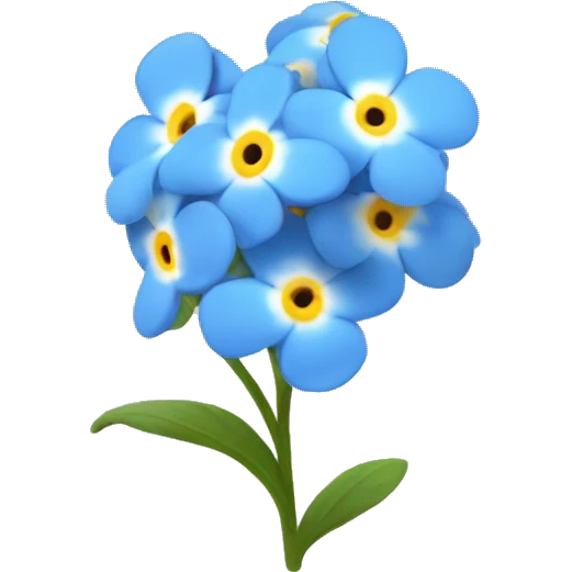 forget me not flower emoji