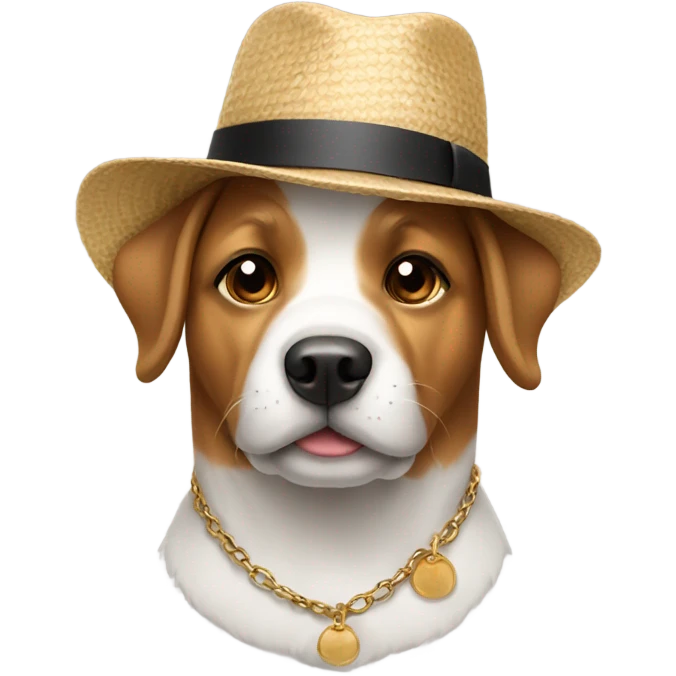 dog with hat emoji