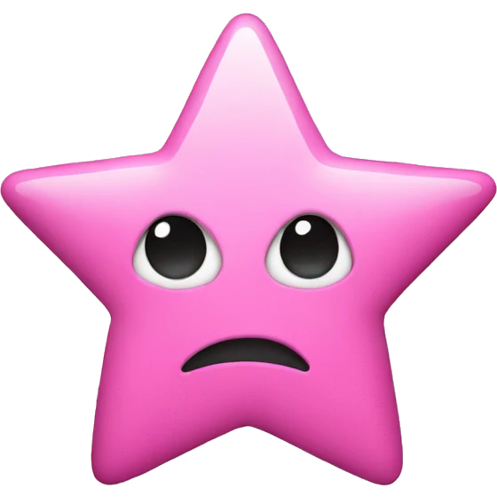 Star button pink emoji