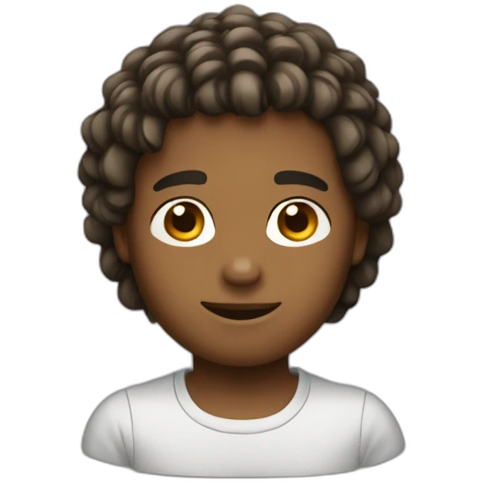 garçon avec tresses emoji