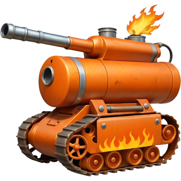 flame thrower with tank emoji