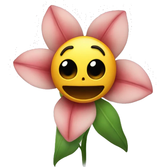 flower with scary theeth emoji