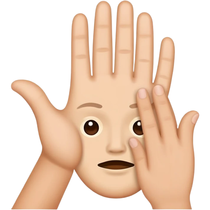 icon representing 'ignore' or 'mute', such as a face with a hand raised or a crossed-out symbol emoji