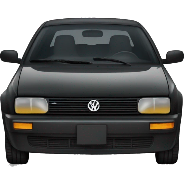 black Volkswagen jetta   emoji