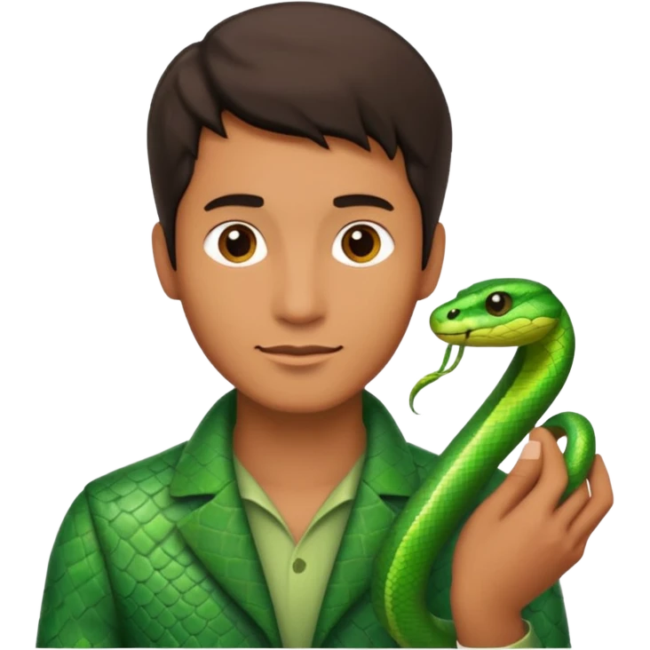 man with snake emoji
