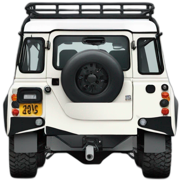 white series 3 land rover defender emoji