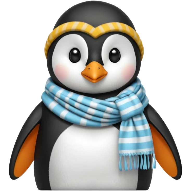 Pingwin in scarf  emoji
