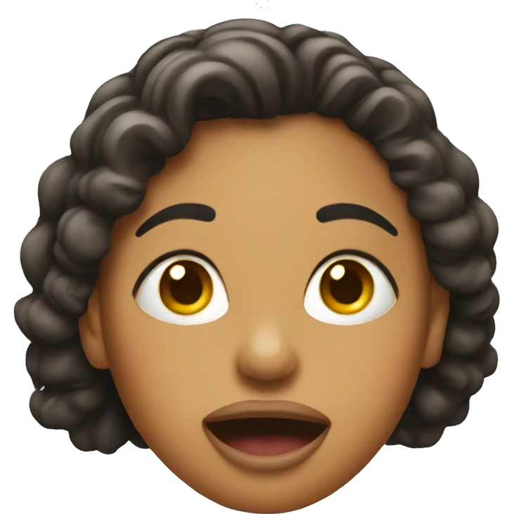 a woman who sticks her tongue out emoji