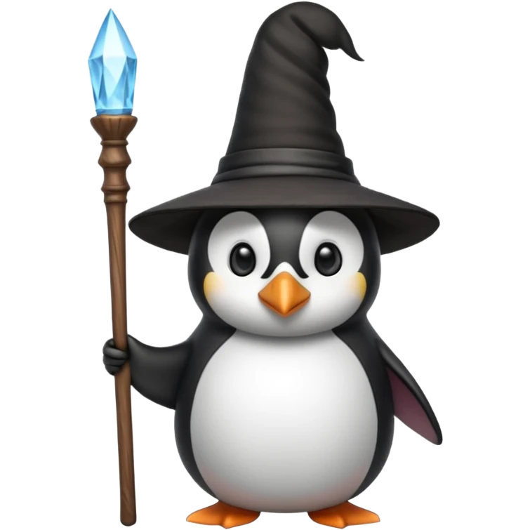 Penguin Wizard emoji