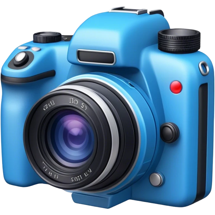 blue professional camera emoji