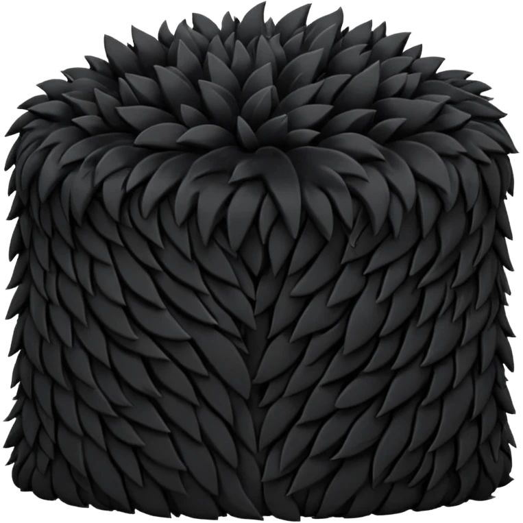 Remplacer le blanc par du poils noirs emoji