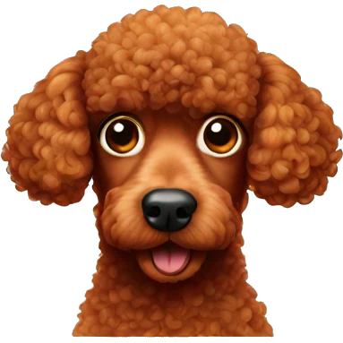 crosseyed red poodle emoji