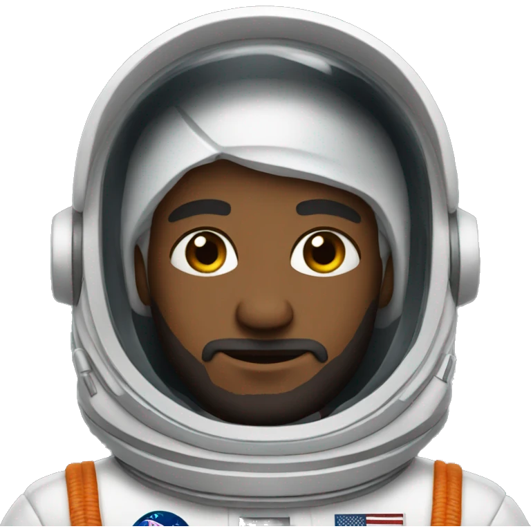 astronaut with short beard emoji