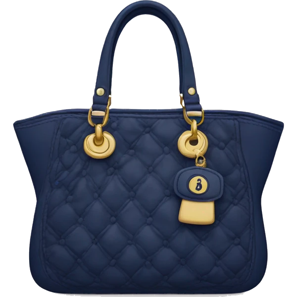 Navy Dior purse emoji