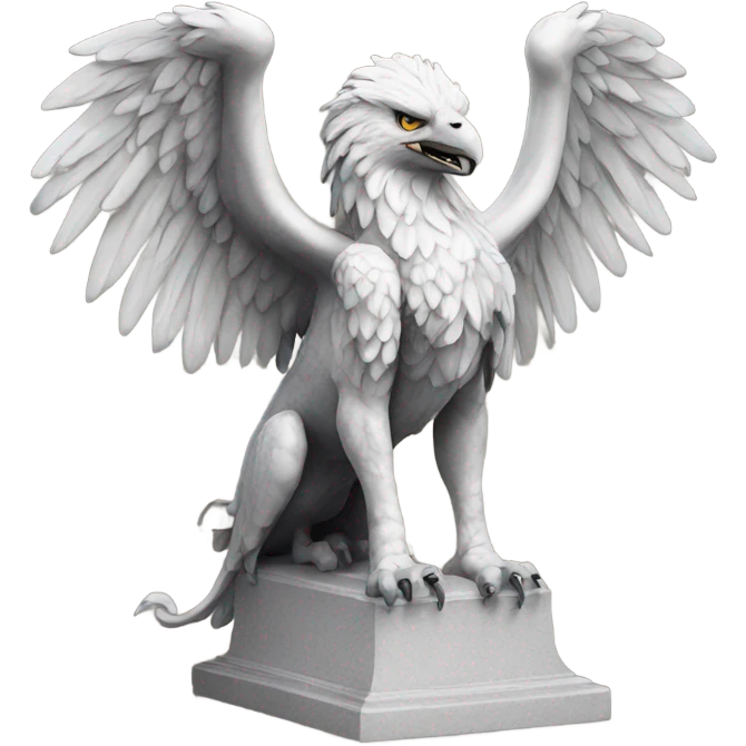 Griffin statues full body realistic  emoji