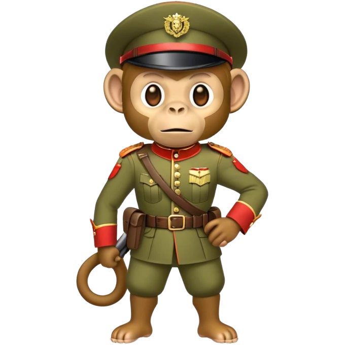 Monkey soldier emoji