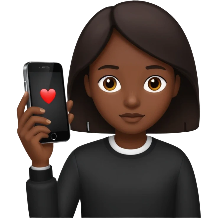 create an realistic emoji image of a phone which showing typing emoji