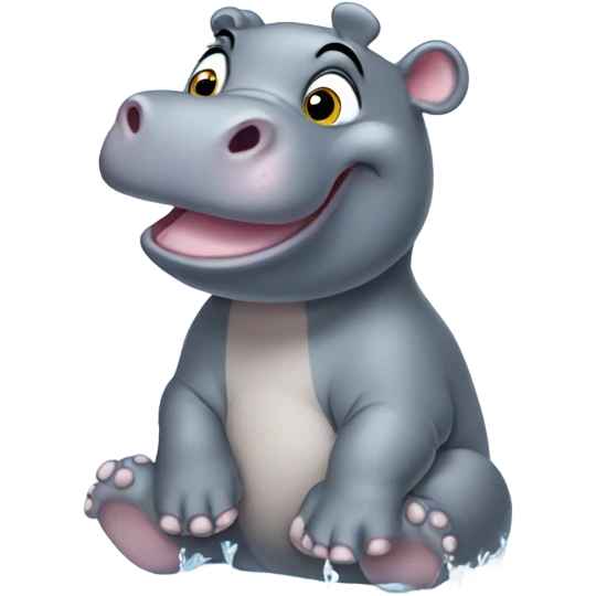 Baby hippo emoji