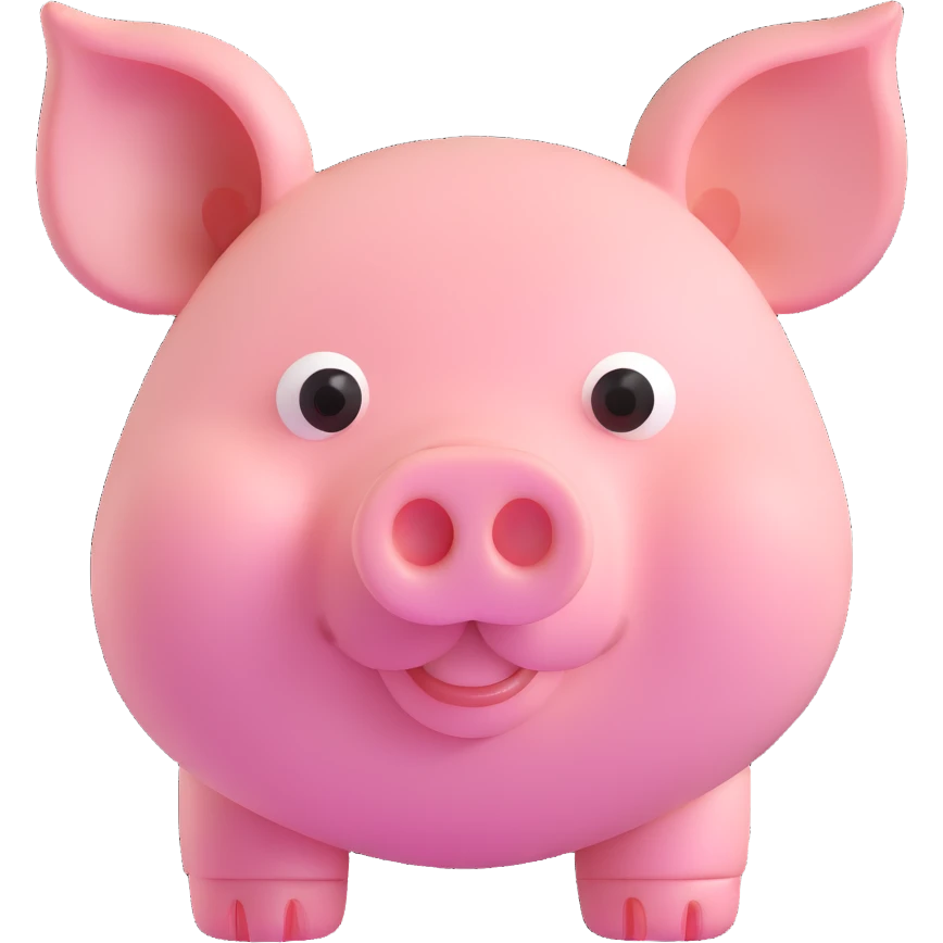 cute pig with tusks emoji