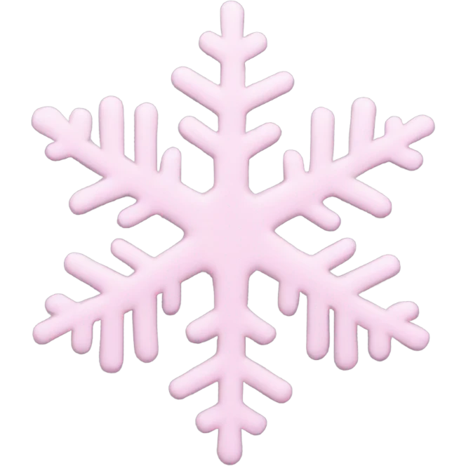pastel pink snowflake  emoji