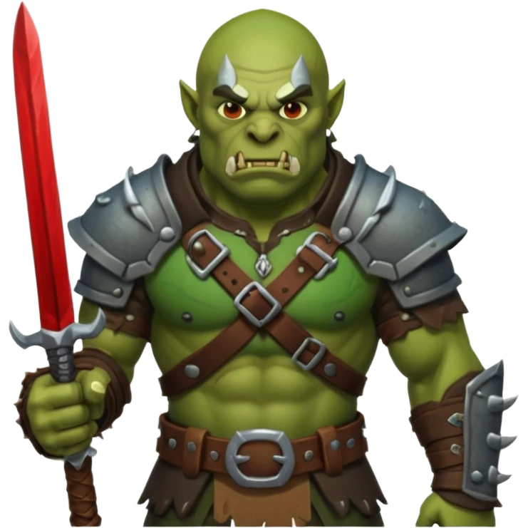 Orc rouge emoji