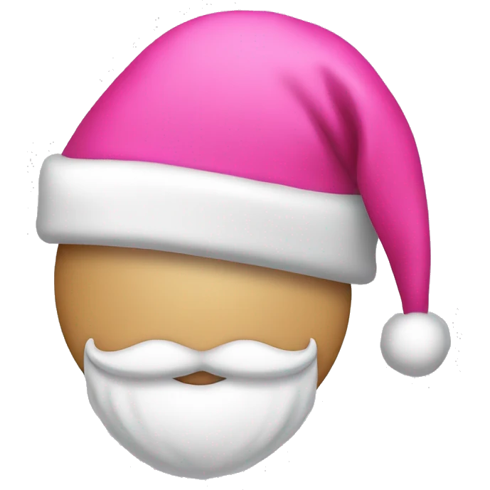 Pink Santa hat emoji