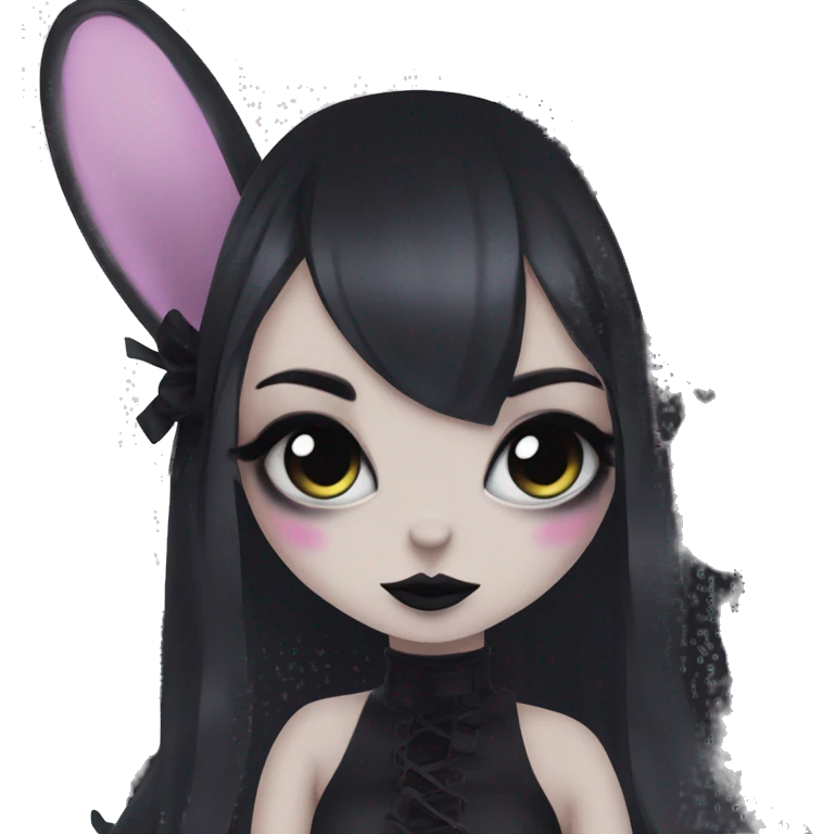 goth bunny girl anim emoji