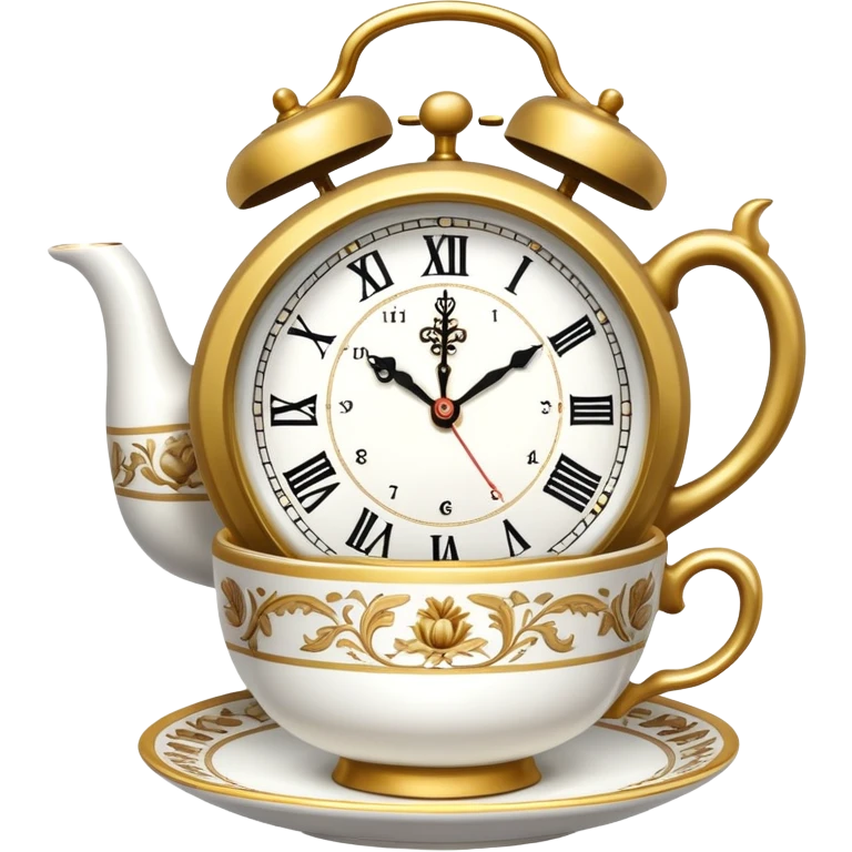 clock that tea emoji