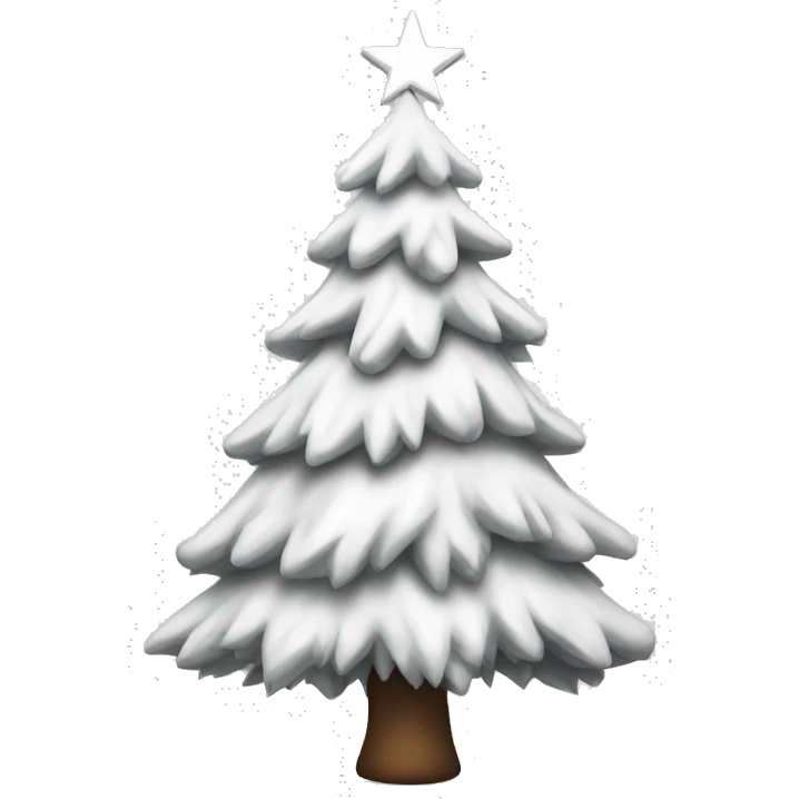 White Christmas Tree emoji