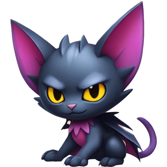 Cool Cute Edgy Chibi Bat-Cat-Noivern-Noibat-Litten-Pokémon-Fakémon-hybrid emoji