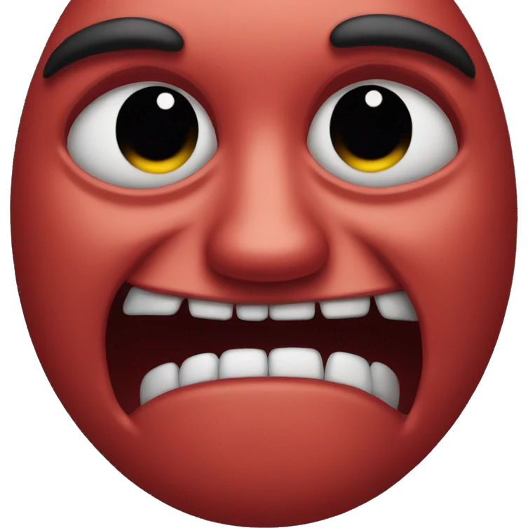 Devil face crying tears emoji