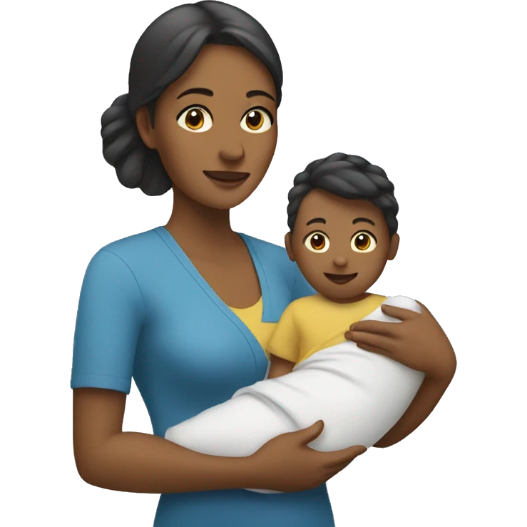 mother with infant emoji
