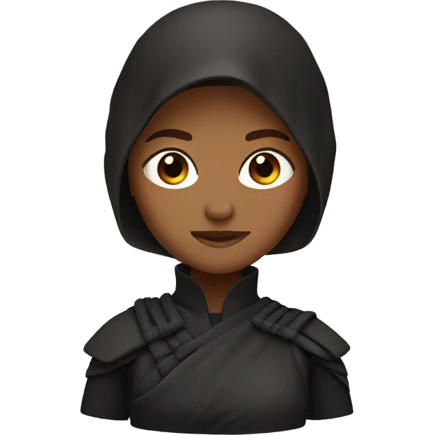 Ninja as a Girl with Brown Hair emoji