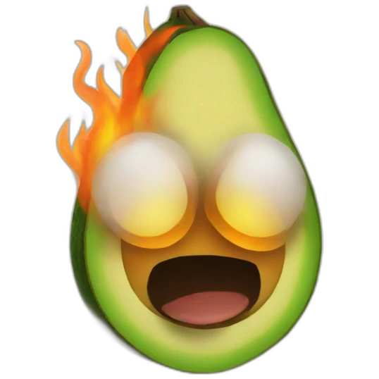 avocado-on-fire emoji