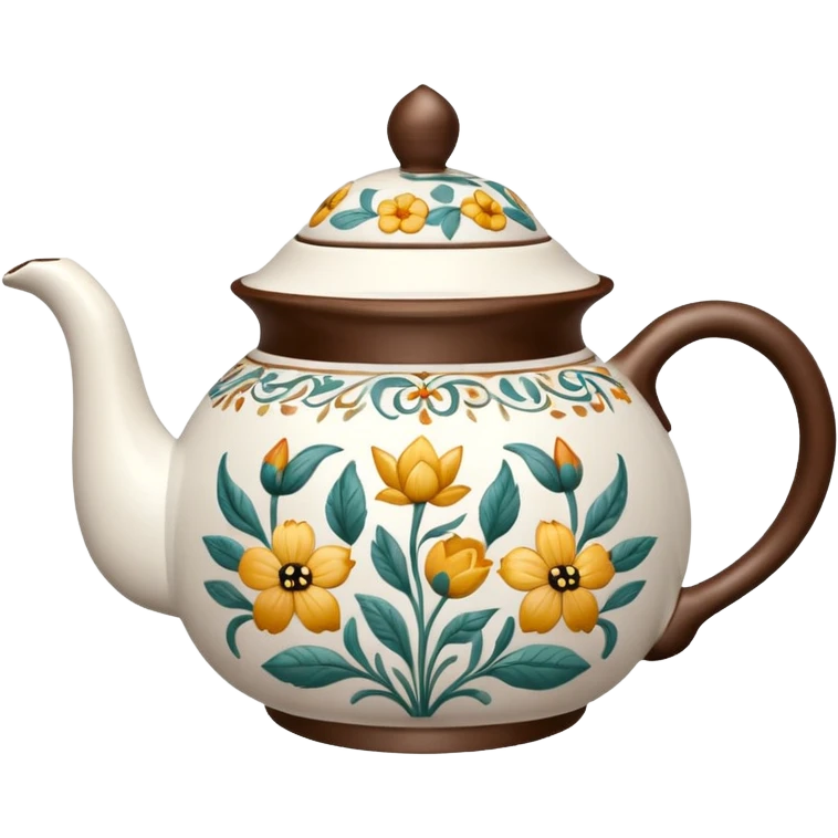 teapot with design on it emoji