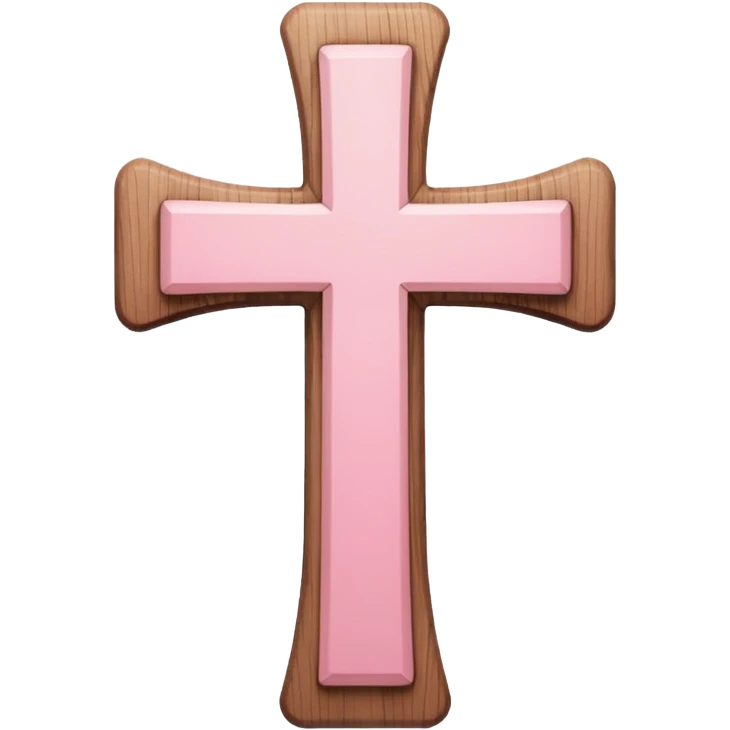 Light pink cross emoji