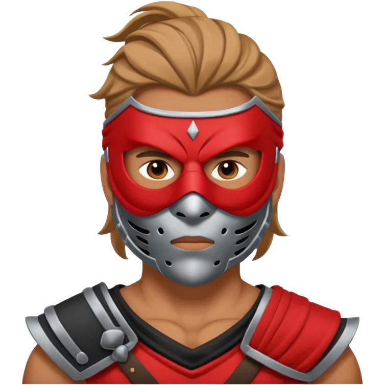 warrior with full mask emoji