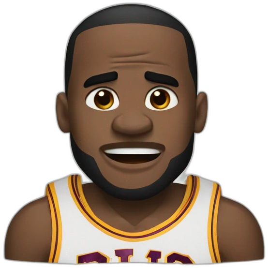lebron james crying[[ emoji