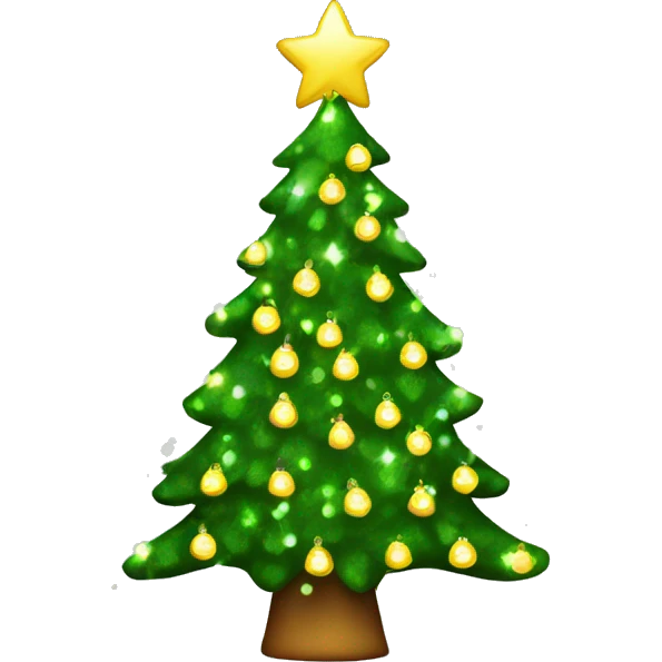 Sparkling Christmas Tree emoji