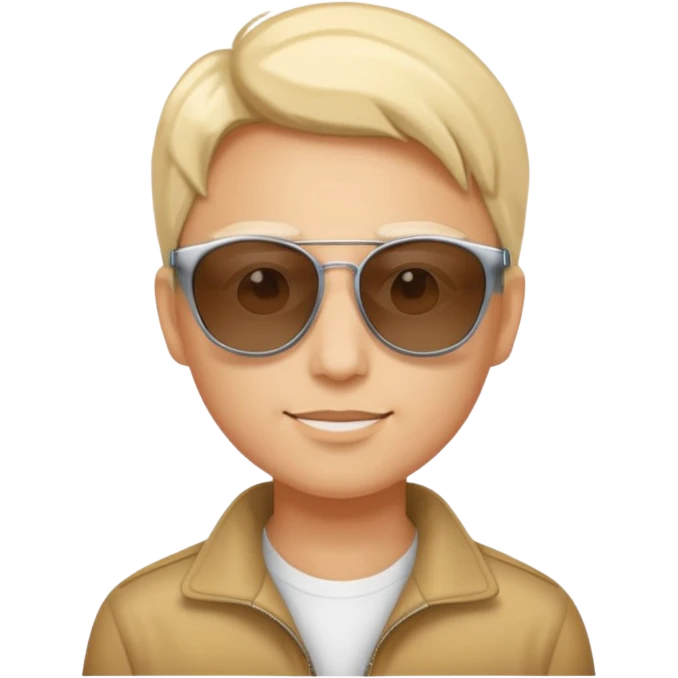 sol radiante con gafas de sol emoji