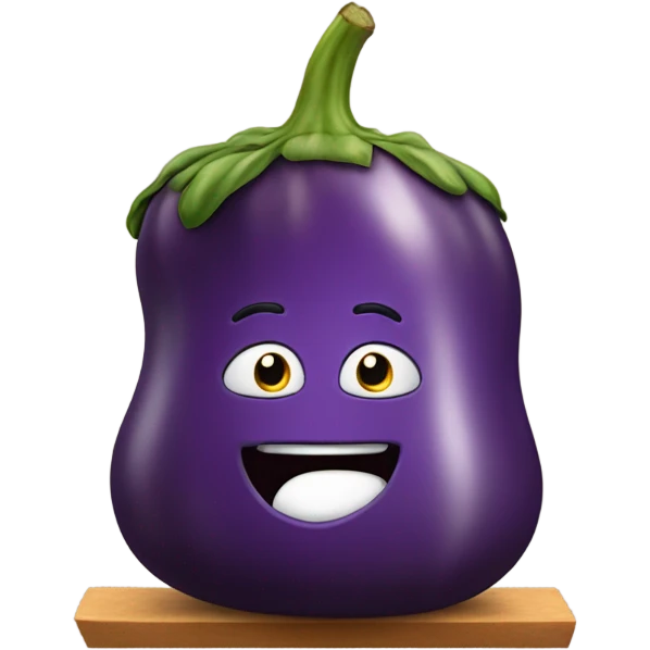 person riding a eggplant emoji