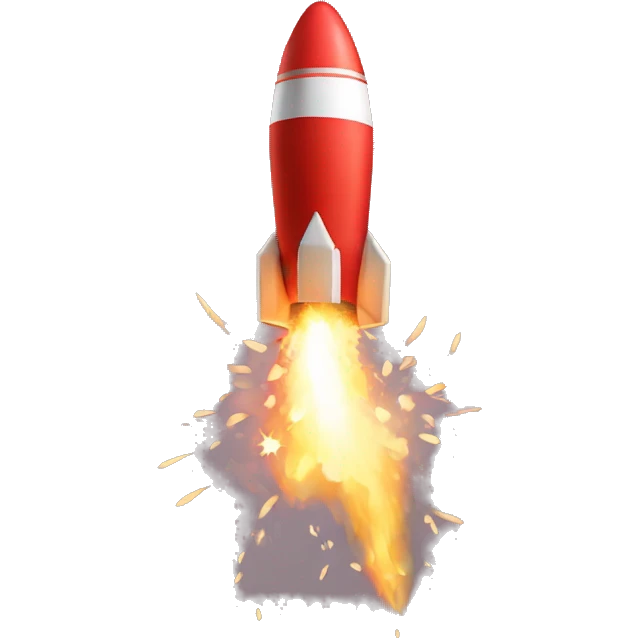 rocket fire cracker emoji