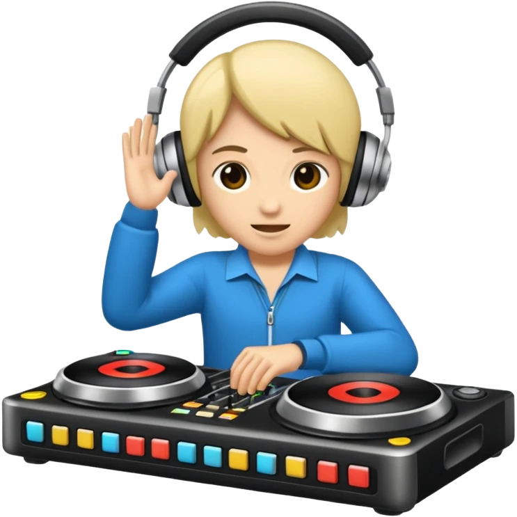 kulaklık takan bir dj emoji