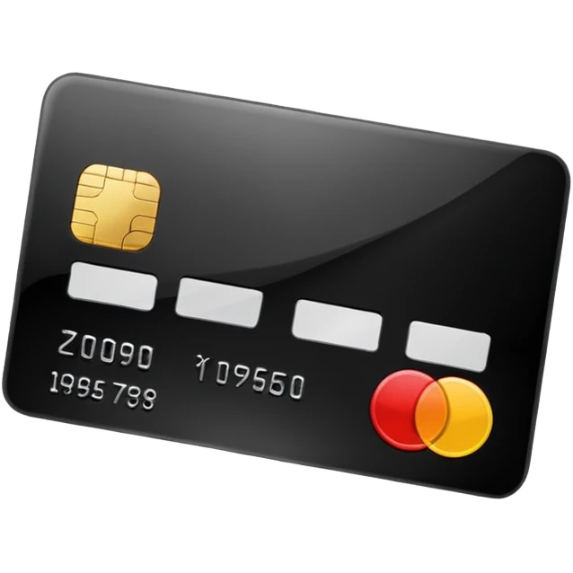 black credit card, no text, no numbers emoji